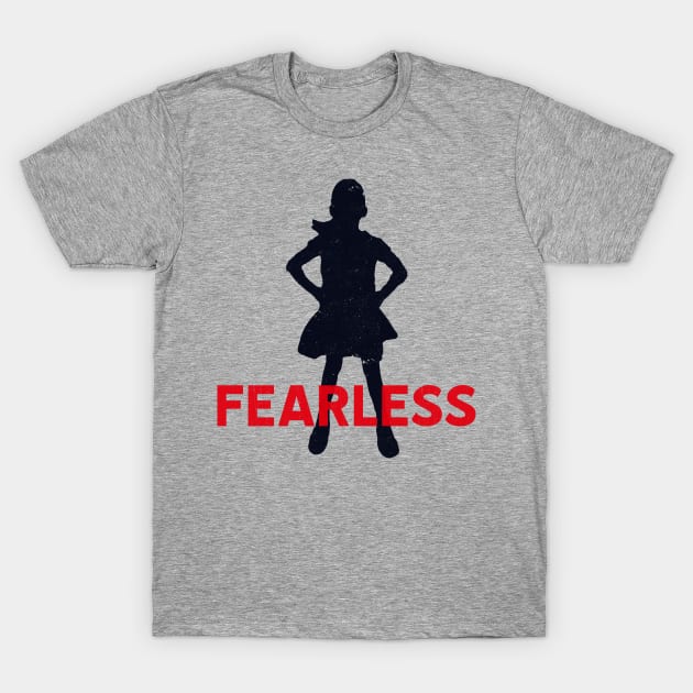 Fearless Girl Silhouette T-Shirt by terrybain